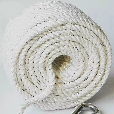 12 mm wit kleur 3 strengen polyester touw voor handmatige ankerwijn