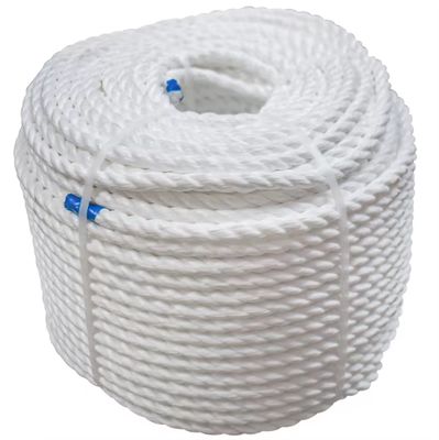 36mm 220m Elke rol 3 strengen Twist Nylon Marine touwen Witte kleur Met fabriekstestrapport