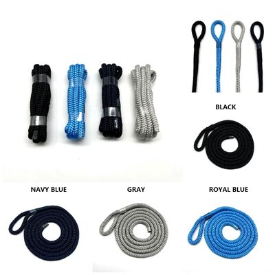Blauwe Kleur 16-strengs Dubbel Gevlochten Nylon Meer- en Ankerlijn Touw 6mm-60mm Hot Sale
