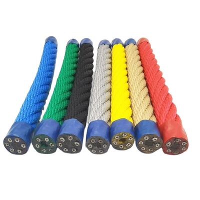 16 mm 6 streng polyester staal kern combinatie touw voor speeltuin klimnet