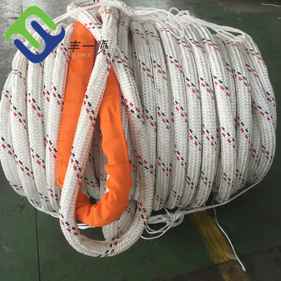 Dragerschipverbindingstouw met dubbele gevlochten UHMWPE-kern met polyesterbedekking