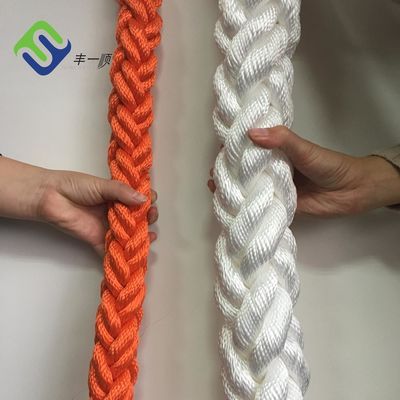 Marine-Grade 8 Strand Braided Polyester Mooring Rope voor toepassingen met een hoge sterkte en een lage strekking