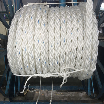 60mm de Kabel Marine Hawser Yacht Mooring Lines van de 8 Bundelvlecht voor Schip