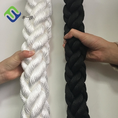 De mariene Kabel die van de 8 Bundelpolyester Wit Polyesterkoord 220m vastleggen Rol