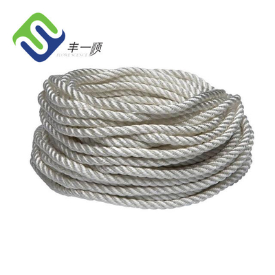 Nylon Vezel 3 Bundel Nylon Kabel Witte Verdraaide 20mm Met grote trekspanning