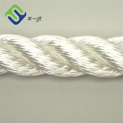 4mm - 60mm Nylon die Polyamide 3 de Kabel van de Bundelmeertros voor Marine wordt verdraaid
