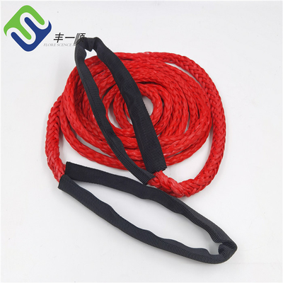 Verbonden 16mm 12 Bundeluhmwpe Kabel Mariene HMPE Tug Boat Tow Rope