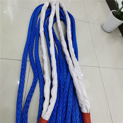 Synthetische Vezel die de Kabel vastleggen van 12 die Bundeluhmwpe voor Marine wordt gevlecht