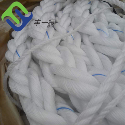 46mm 8 het Polypropyleen Witte Marine Rope For Mooring Ship van de Bundelpp Kabel