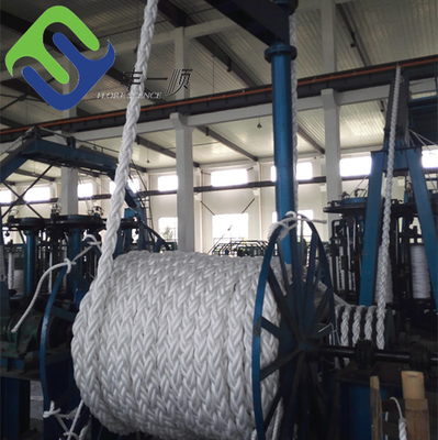 52mm pp Gevlecht Polypropyleen Marine Rope Mooring 8 Bundel
