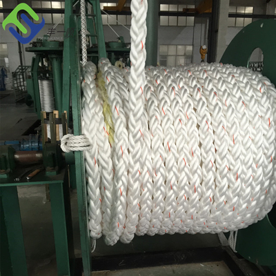 Diameter 56mm×220m 8 Bundel Gevlechte Nylon Meertroskabel met ABS Certificaat