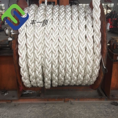 8 Nylon Marine Mooring Hawser Rope With ABS van het bundelpolyamide 100% Certificaat