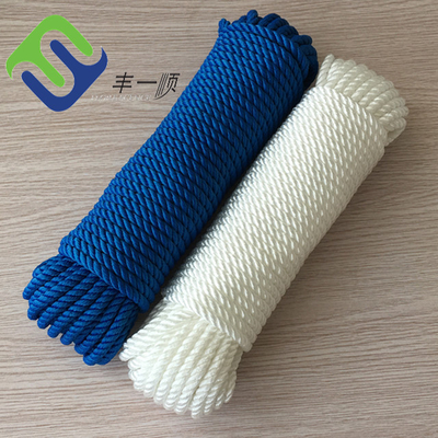 Hoge treksterkte 3 strengen gedraaid 4mm-60mm Nylon scheepsverbindingstouw Polyamide Boot zeilen