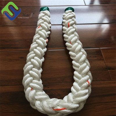 Marine Polyester Mooring Rope 8 Corrosiebestendige Bundel Beide Einden met Ogen