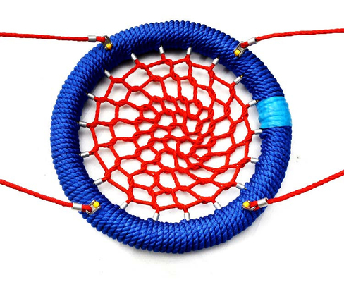 Hoogwaardige speeltuin Vogelnest Swing 120cm 12cm Ring met aangepaste kleur