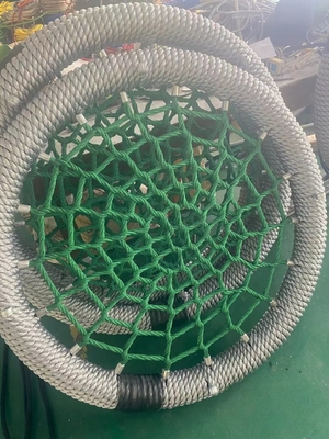 Grijze groene gemengde kleur 100cm diameter 12cm ring speeltuin Net Swing Met hoge laadcapaciteit