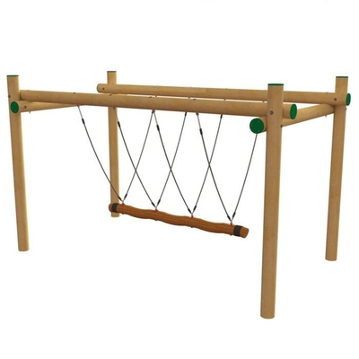 Van de de Speelplaatskabel van het bruine Kind van de de Brug Openluchtpolyester de Combinatiekabel