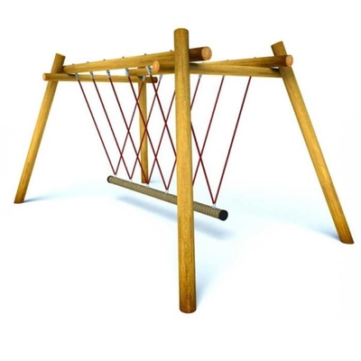 Van de de Speelplaatskabel van het bruine Kind van de de Brug Openluchtpolyester de Combinatiekabel