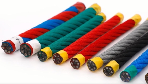 Het Webspeelplaats die van de combinatiekabel Netto Anti UV met Staalkern beklimmen