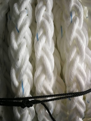Polypropyleen pp Marine Ship Mooring Rope 8 Bundel Witte Kleur