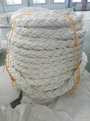 Hoog trekvermogen 8 strengen gevlochten zwevend polypropyleen mooring touw PP Marine touw 28mm-96mm met multi-colors
