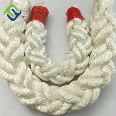 Diameter 56mm×220m 8 Bundel Gevlechte Nylon Meertroskabel met ABS Certificaat