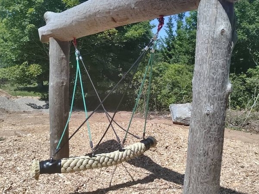 150mmx4 de Kabelbrug van de metersspeelplaats met Combinatie Hangende Kabel
