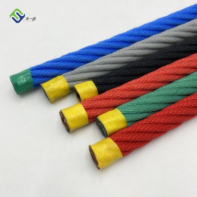 16 mm 6 strengen polyester combinatie touw met staaldraad voor speeltuin